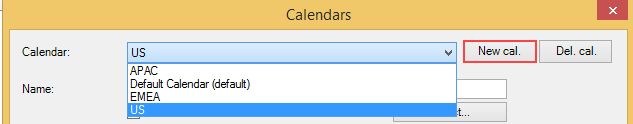 Sélectionner un calendrier personnalisé