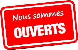 Nous sommes ouverts !