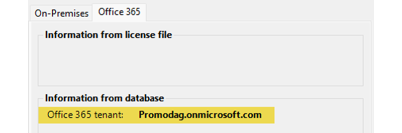 How To Determine The Name Of Your Office 365 Tenant via Promodag Reports
