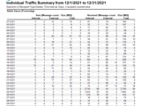 Individual Traffic Summary