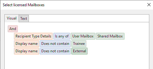 Promodag Reports Office 365 mailbox selection query