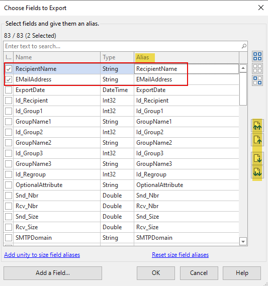 Customize your CSV exports