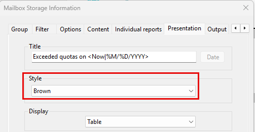 Apply a specific stylesheet to individual reports